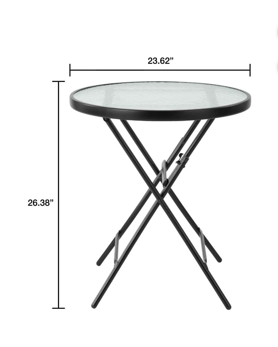 Mainstays Albany Lane 3 Piece Outdoor Bistro Set, Black